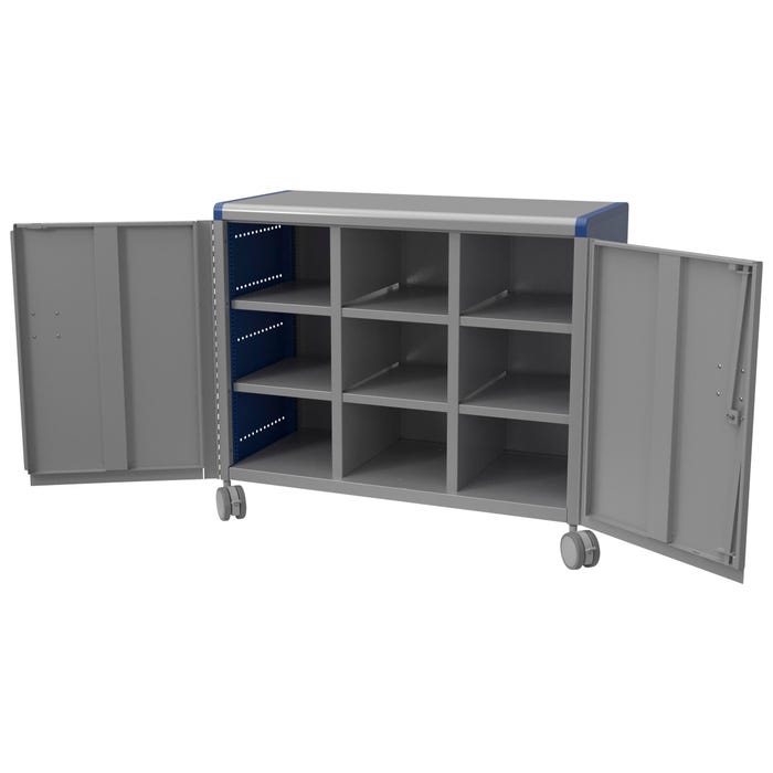 Classroom Select Geode Medium Cabinet, Triple Wide, 9 Cubbies