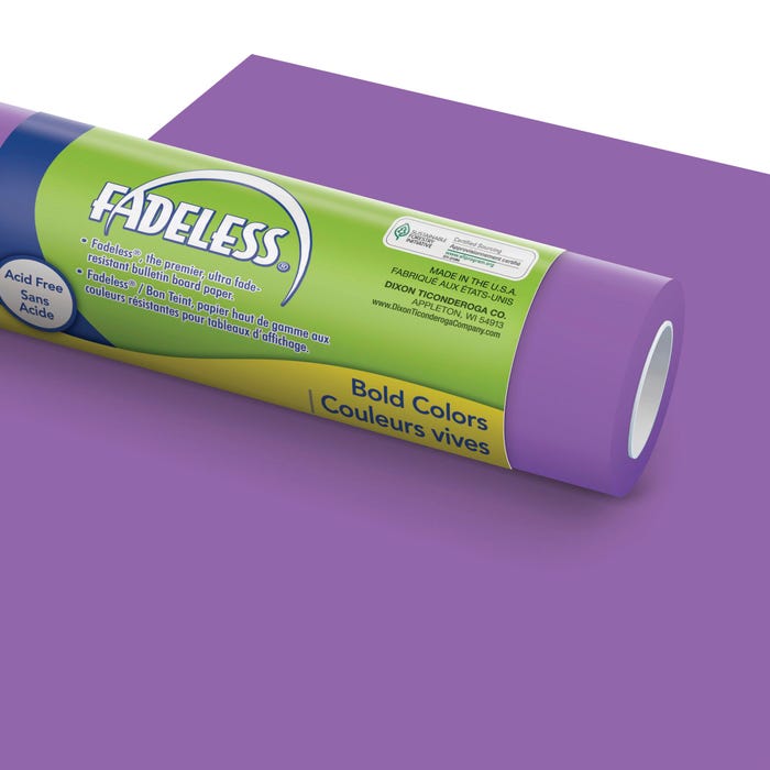 Fadeless Paper Roll, Violet, 24 Inches x 60 Feet