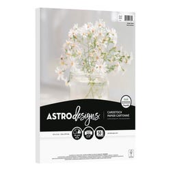 Astrodesigns Crafting Cardstock, 8-1/2 x 11 Inches, 65 lb/176 gsm, Bright White, 50 Sheets 2133773