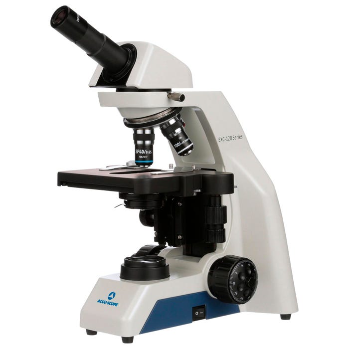 Accu-Scope EXC-120 Compound Monocular Microscope with 4 Objectives