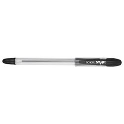 School Smart Ballpoint Pens, Medium Tip, Black, Pack of 12 1571047