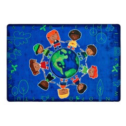 Carpets for Kids Premium Carpet Give the Planet a Hug Carpet, Rectangle 4002302
