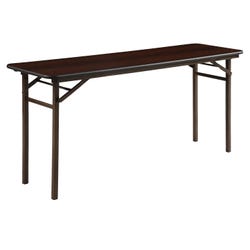 Image for Lorell Folding Banquet Table, 60 x 18 Inches, Mahogany from School Specialty