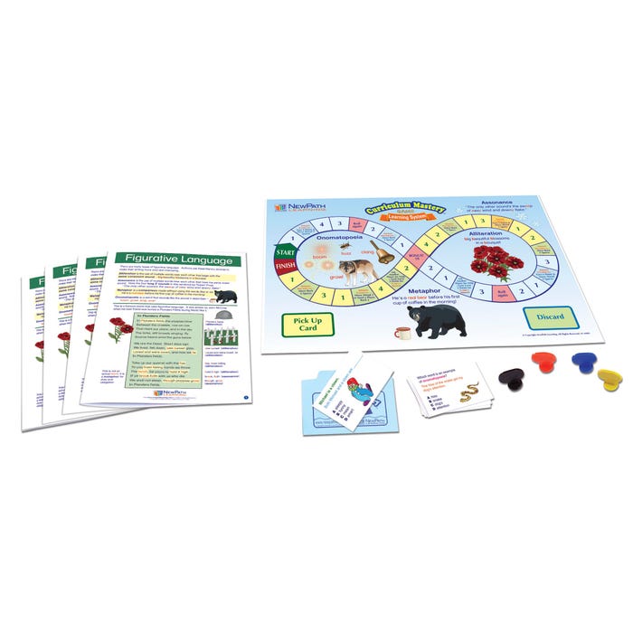 NewPath Learning Figurative Language Learning Center Game, Grades 6 to 8
