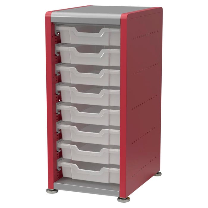 Classroom Select Geode Medium Cabinet, Single Wide, 8 Tote Trays