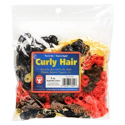 Hygloss Curly Doll Hair, 4 Ounces, Assorted Colors 2150150