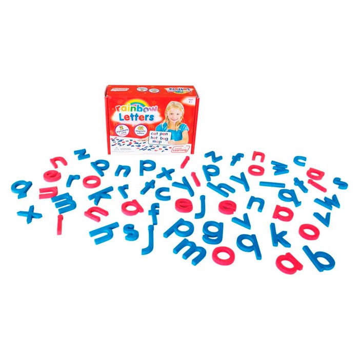 Junior Learning Rainbow Letters, Print, 62 Pieces