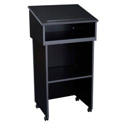 Oklahoma Sound Combination Lectern and AV Cart, 23 x 19 x 46 Inches 2131934