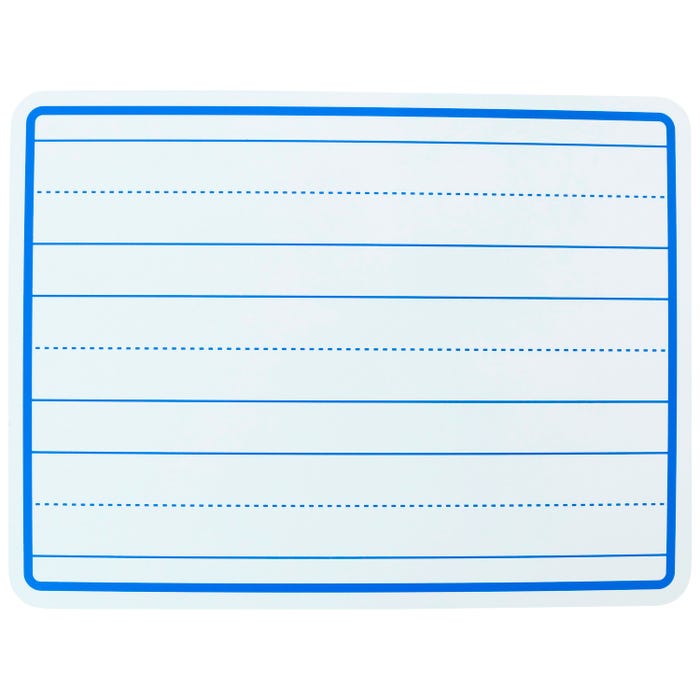 School Smart Student Dry Erase Boards, Double-Sided, Ruled/Unruled, 9 x 12 Inches, Pack of 30