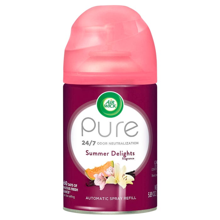 Air Wick Freshmatic Dispenser Refill Spray, 5.89 Fluid Ounces, Summer Delights