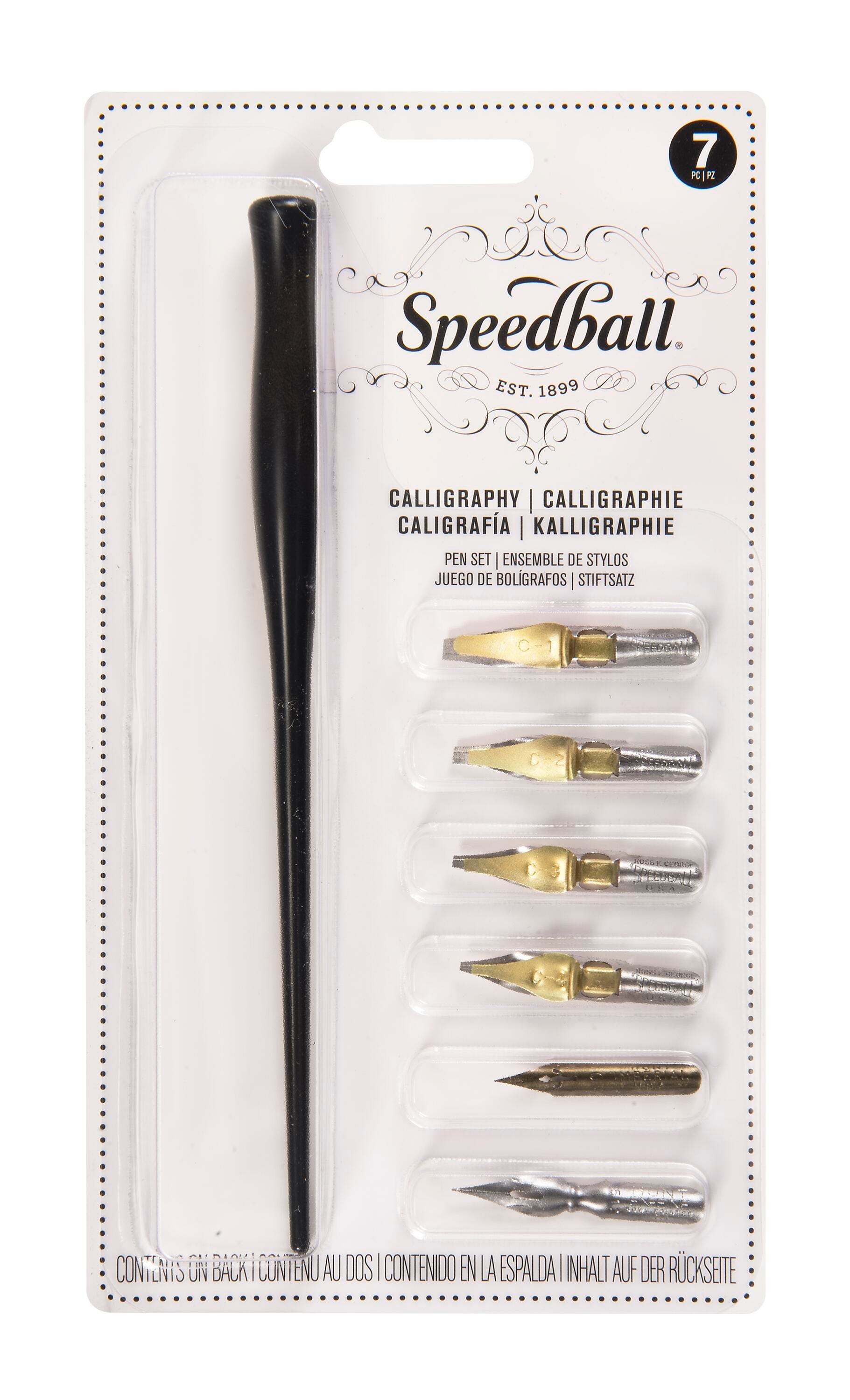 Speedball Basic Calligraphy Set, Set of 7, Item Number 466268
