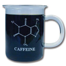 Frey Scientific Beaker Mug with Caffeine Symbol, Item Number 1388619