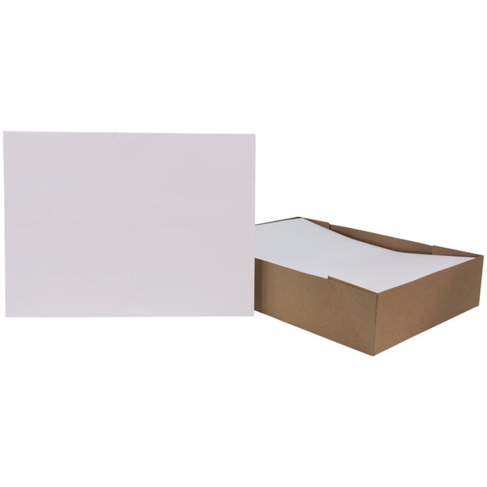 School Smart No Clasp Envelopes with Gummed Flap, 9 x 12 Inches, White, Pack of 100
