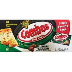 Combos Flavia Baked Snacks, Spicy Cheese Pizza, 1.8 Ounces Each, 18 Packs