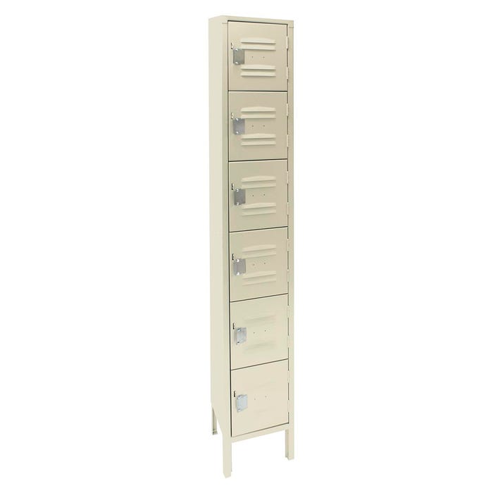 Republic Qwik-Ship 6-Hi Box Lockers, 1 Wide
