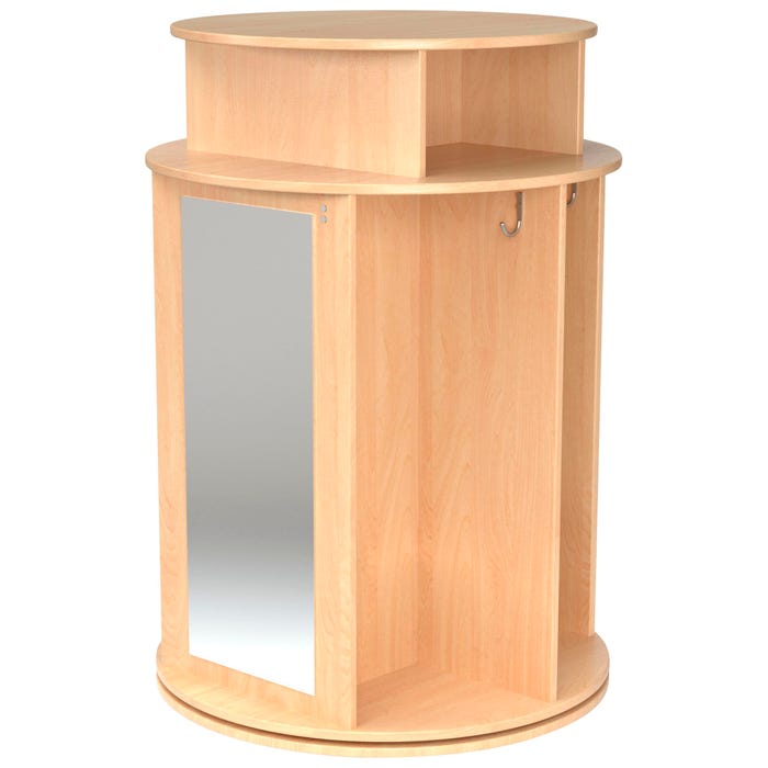 Childcraft Dress-Up Carousel Storage, Wooden, 29-1/2 x 29-1/2 x 42 Inches