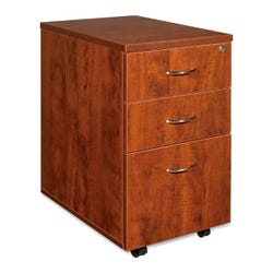 Classroom Select Laminate Mobile 3 Drawer Pedestal, 15-3/4 x 22 x 28-5/8 Inches, Cherry
