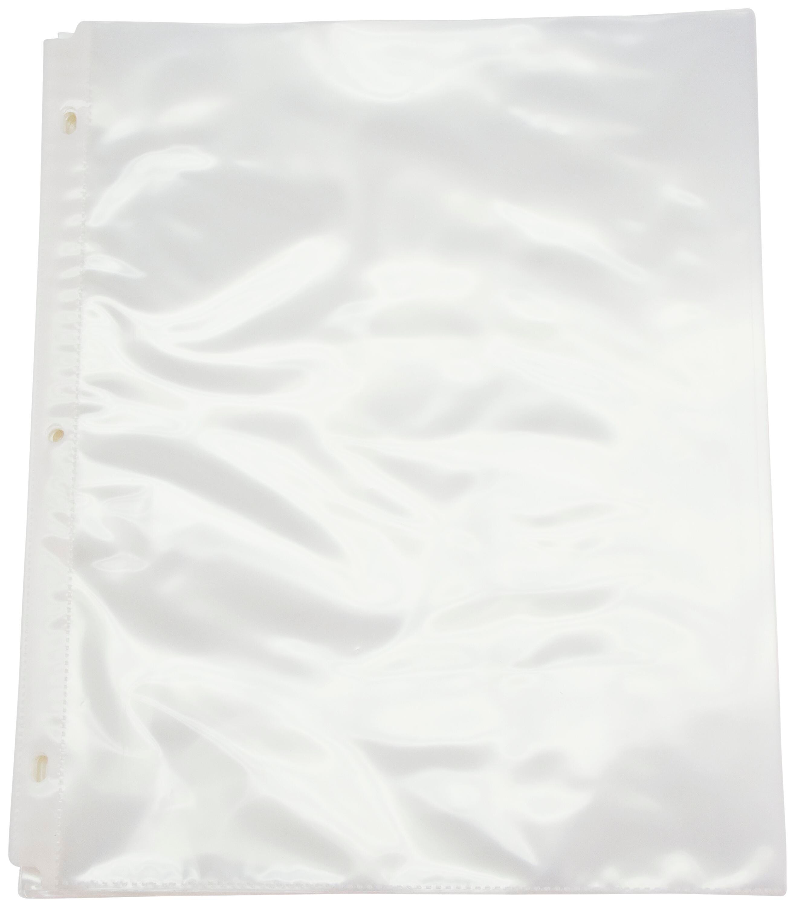 School Smart Top Loading Sheet Protectors, 8-1/2 x 11 Inches, Non-Glare Clear, Pack of 50 084904