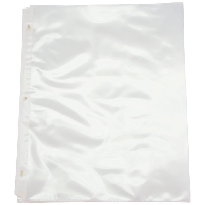 School Smart Top Loading Sheet Protectors, 8-1/2 x 11 Inches, Non-Glare Clear, Pack of 50