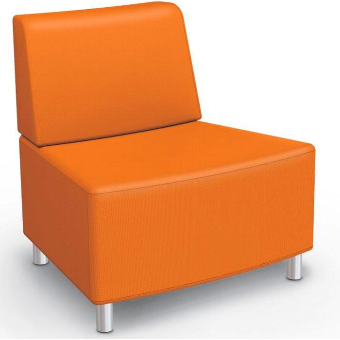 MooreCo Soft Seating 22.5 Degree Outside Back Armless Wedge Chair, 33 x 29-1/2 x 34-1/2 Inches
