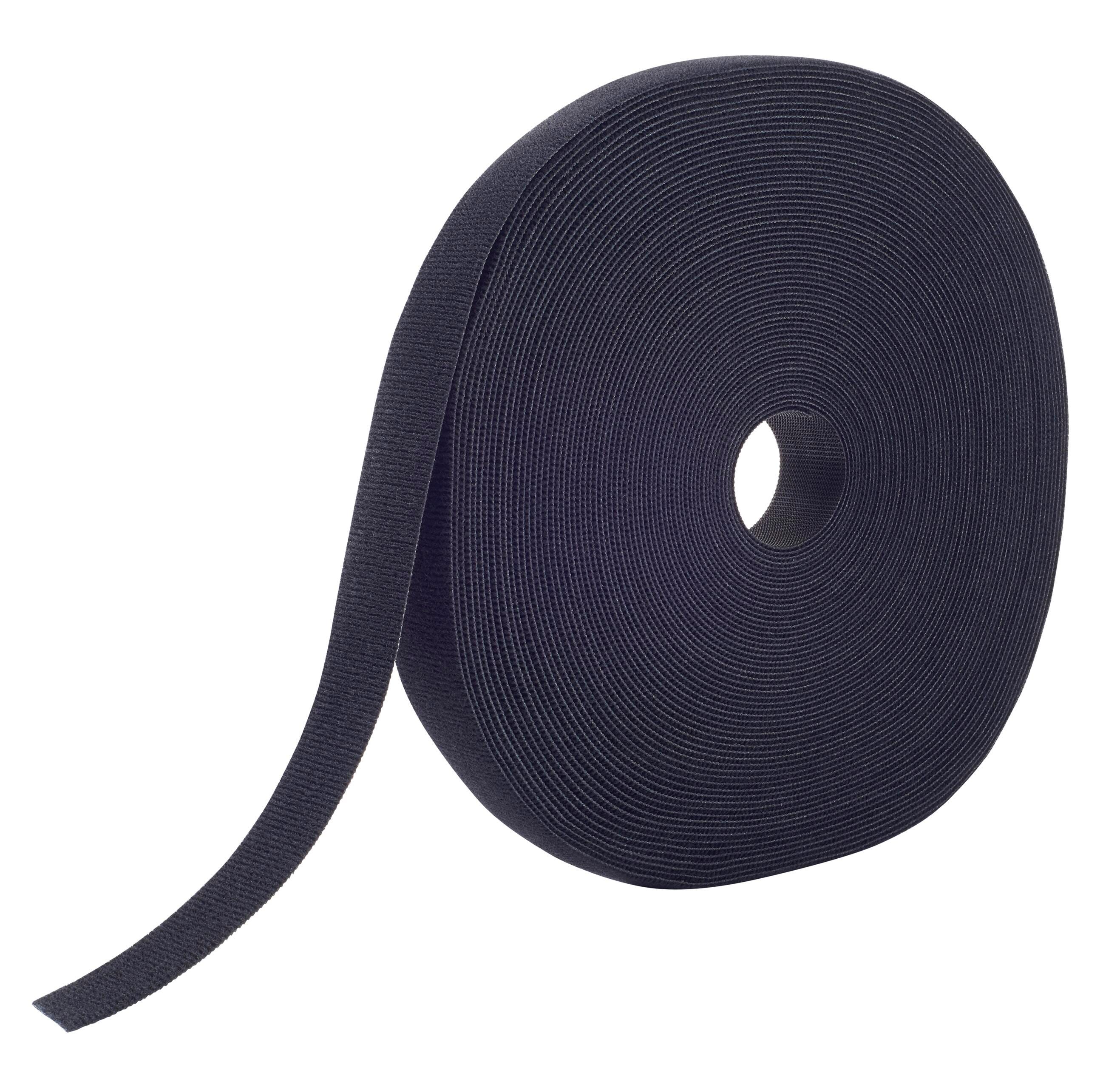 VELCRO Brand Tie Roll, 3/4 Inch x 75 Feet, Black 2128992