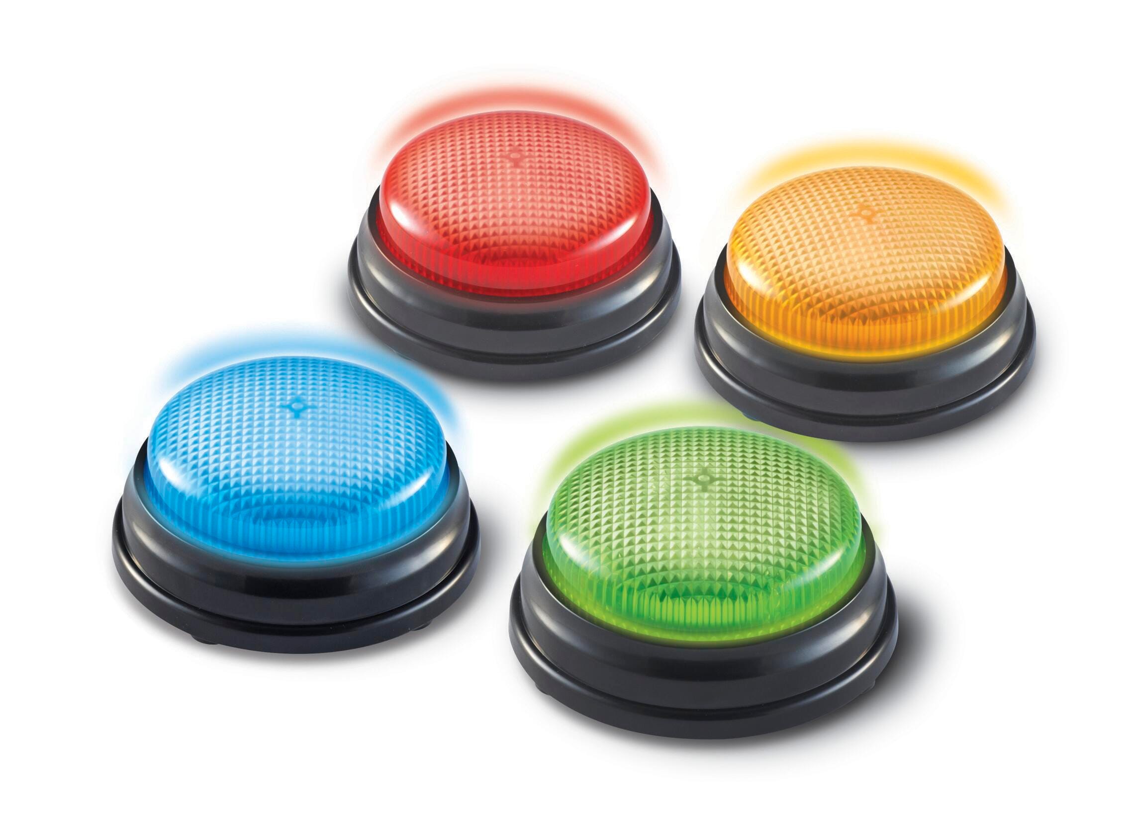 Learning Resources Lights & Sounds Answer Buzzers, Set of 4 1435439