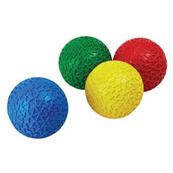 Image for Sportime Textured Foam Balls, 5 Inch Diameter, Assorted Colors, Set of 4 from School Specialty