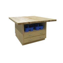 Hann Crafts and Project Workstation, 64 x 54 x 33-1/4 Inches, Hard Maple 2141839