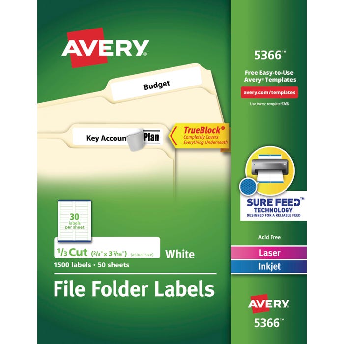 File Folder-File Cabinet Labels