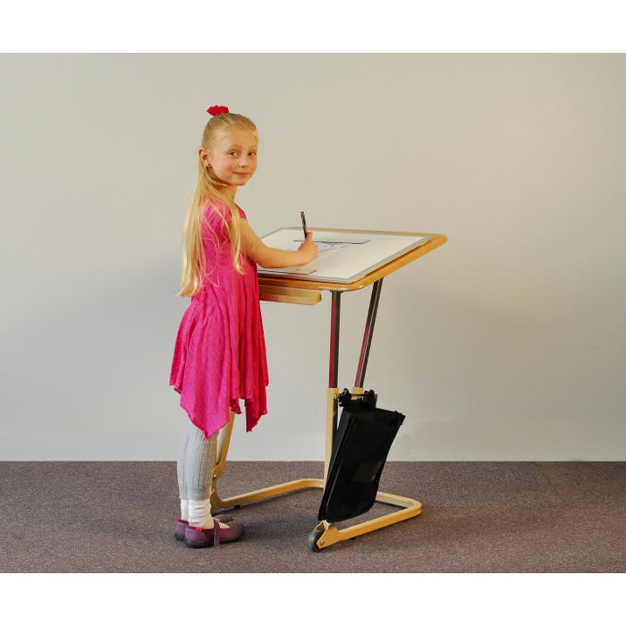 AlertDesk Small Stand Up Desk, Adjustable Height, 23 to 29 inches