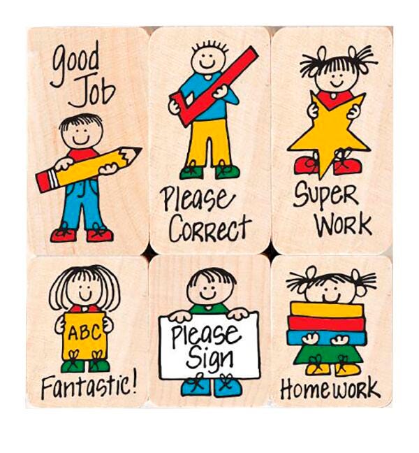 Hero Arts Rubber Woodblock Stamp Set, Paper Grading, Set of 6 075683