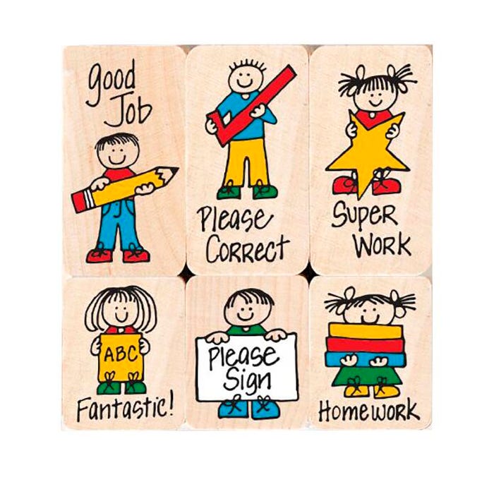 Hero Arts Grading Stamps for Teachers, Pack of 6