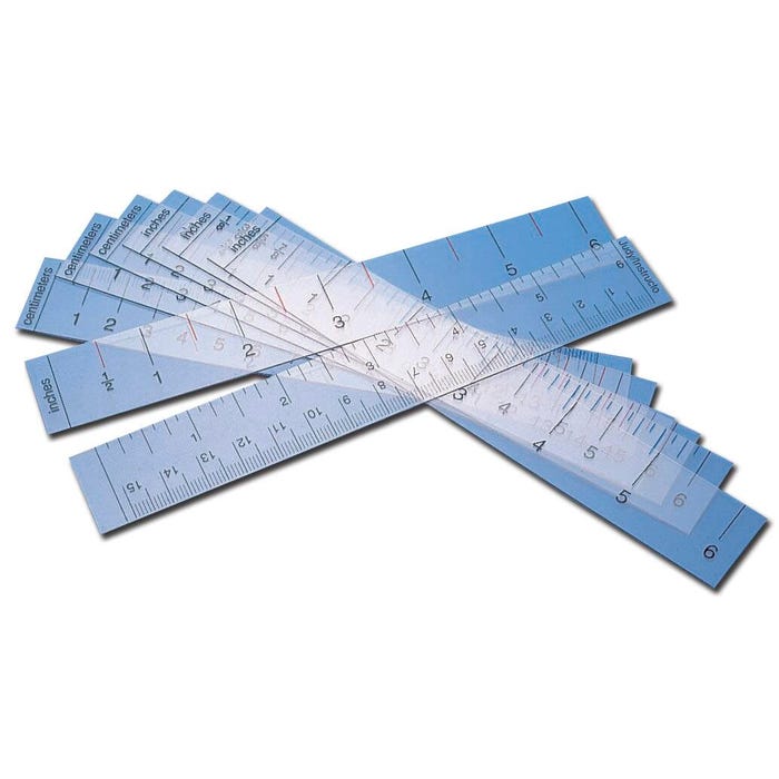 Delta Education Overhead Ruler Set, 12 in, Set of 8