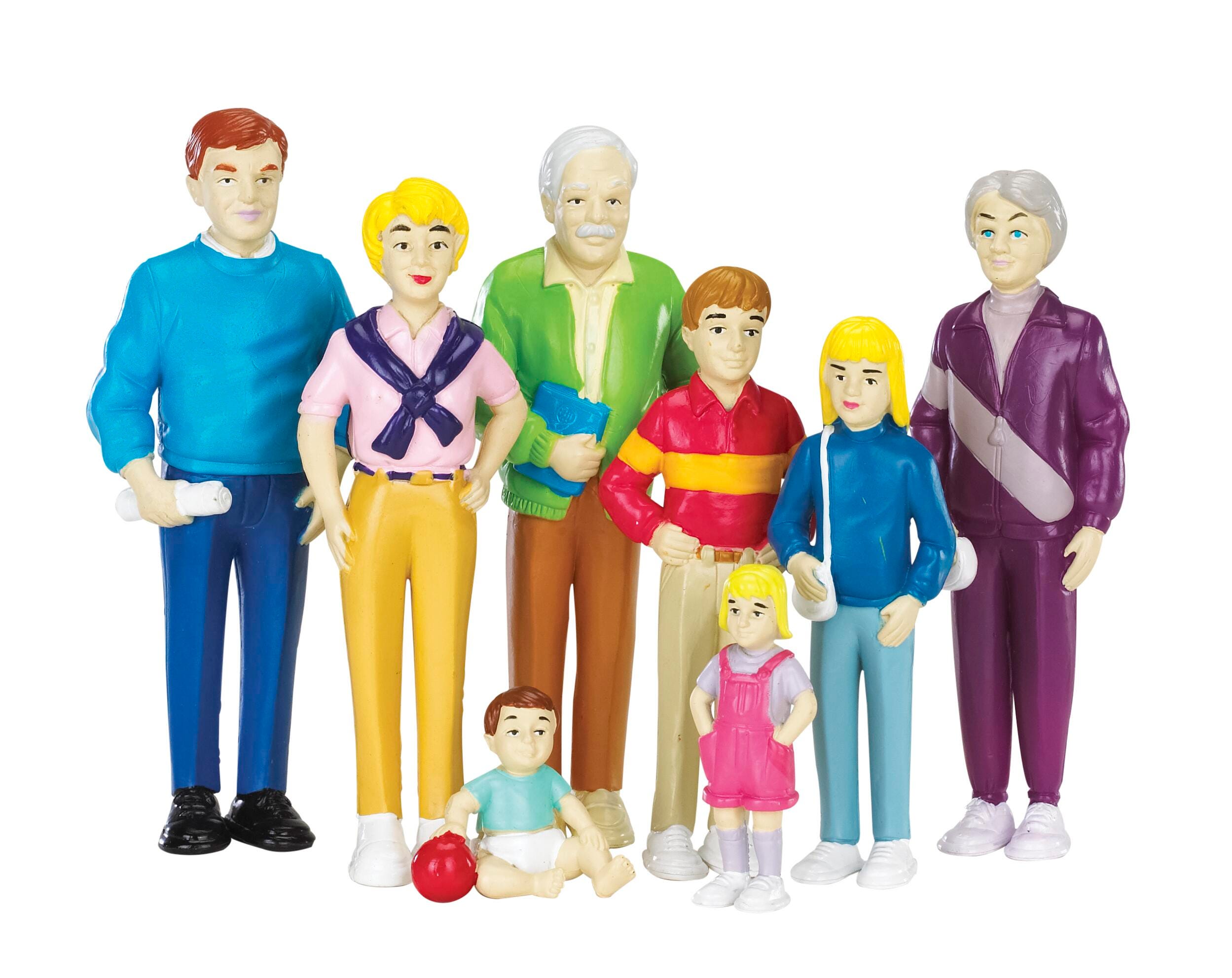 Marvel Education Play Figures, Caucasian Family, Set of 8 245739