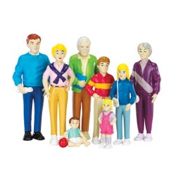 Marvel Education Play Figures, Caucasian Family, Set of 8 245739