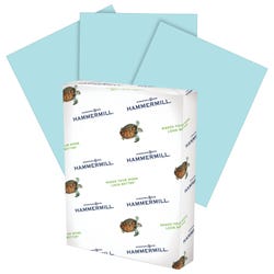 Hammermill Copy Paper, 8-1/2 x 11 Inches, 24 lb, Blue, 500 Sheets, Item Number 1448900