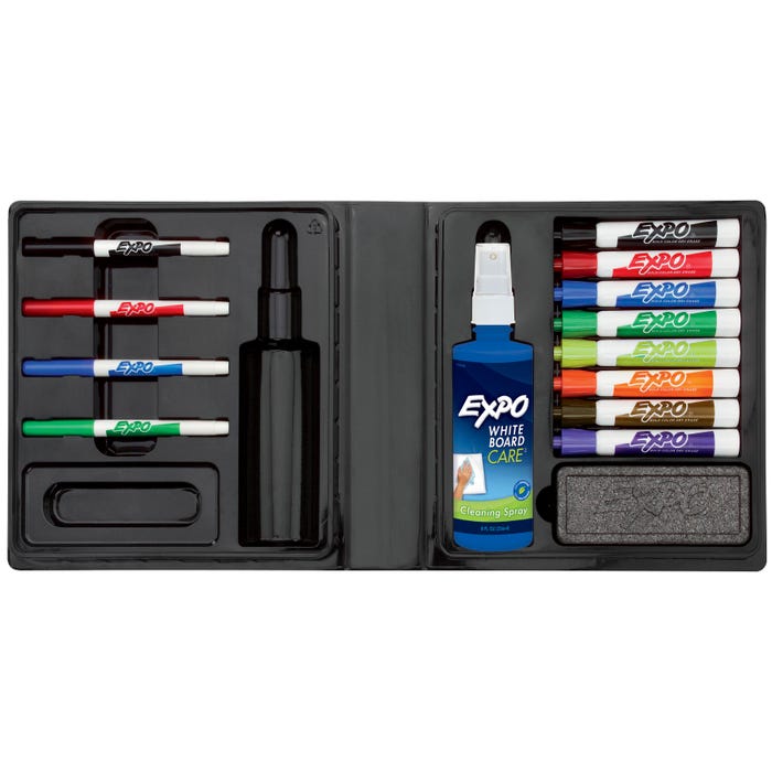 EXPO Low Odor Dry Erase Marker Kit, Assorted Colors, 14 Pieces