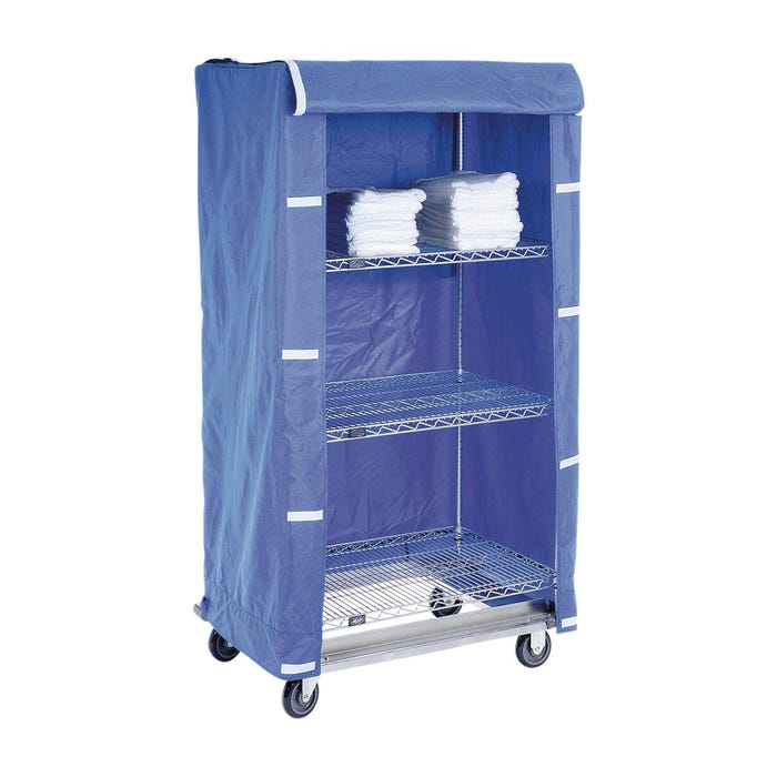 Nexel Chrome Wire Linen Cart with Nylon Cover