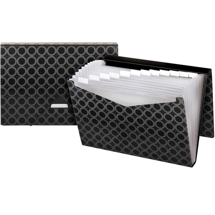 Pendaflex Poly Expanding File, Letter Size, 13 Pocket, Black