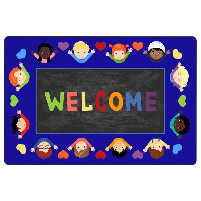 Childcraft Welcome Friends Carpet, Rectangle