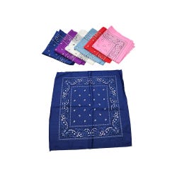 Bandanas, Pack of 12, Assorted Colors 2120653