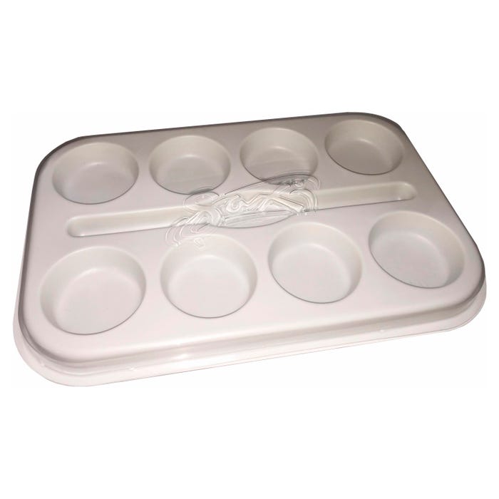 Sax Empty Plastic Palette with Lid, 14-1/2 X 9-1/2 Inches 411926