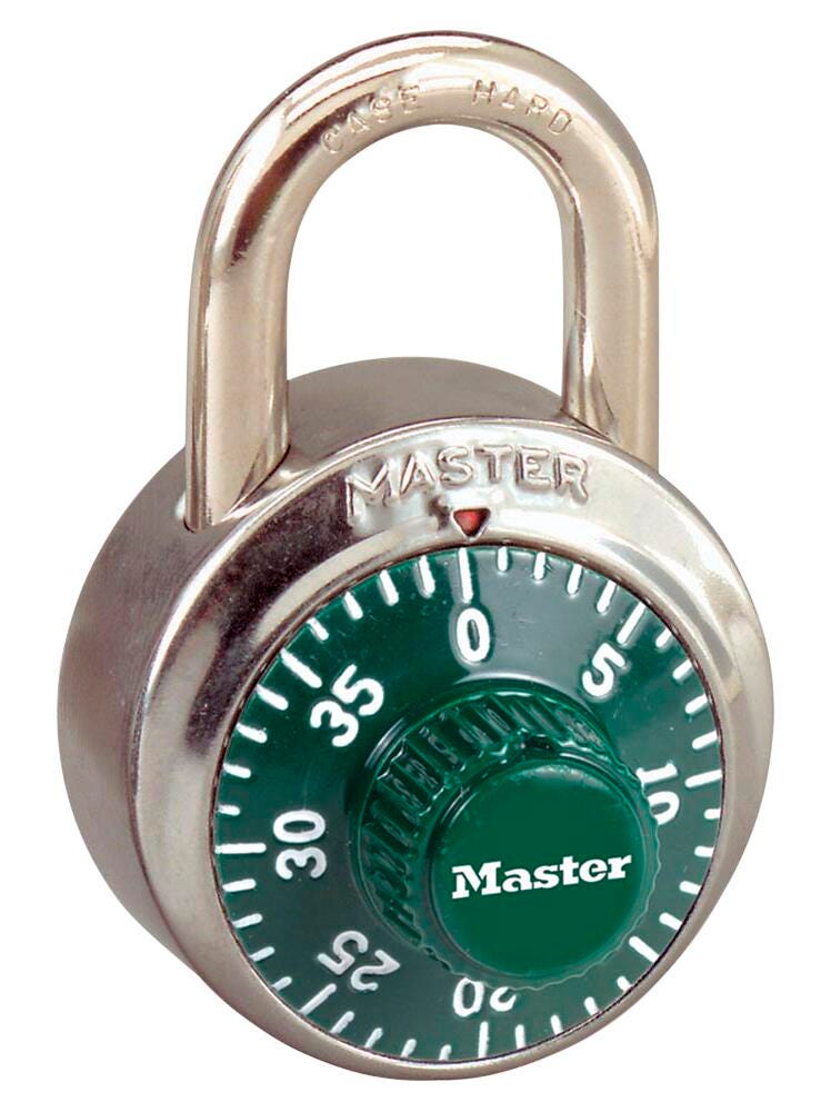 Image for Masterlock General Security Combination Padlock with Key Control, 3/4 Shackle from School Specialty