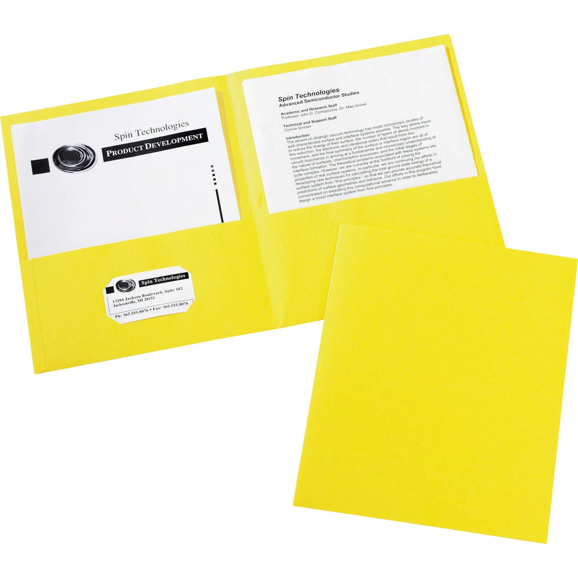 2 Pocket Folders , Item Number 1098405