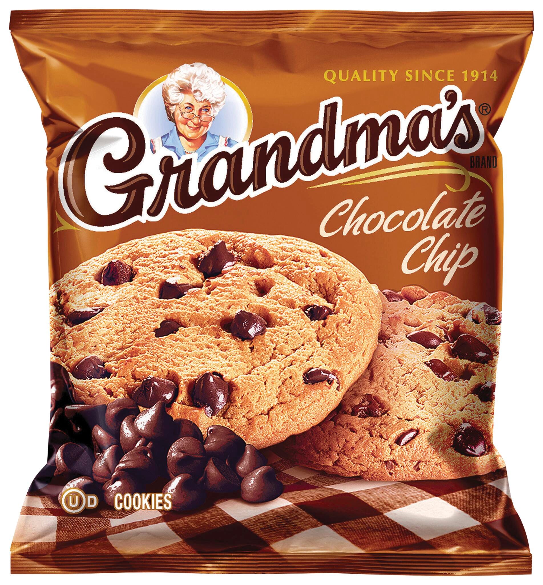Quaker Oats Grandma's Cookies, Chocolate Chip, Pack of 60, Item Number 2026075