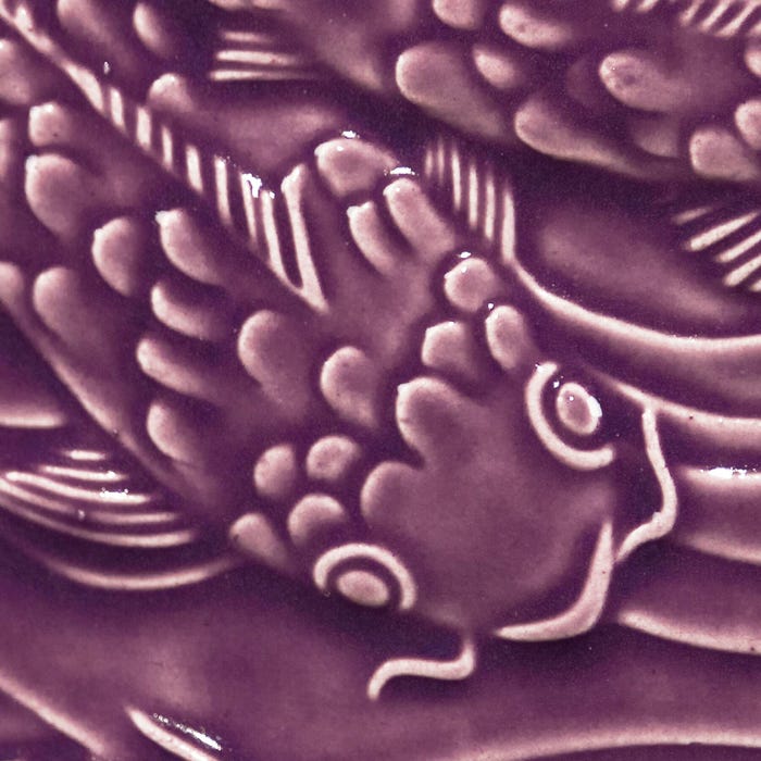 AMACO Low Fire Gloss Glaze, LG-55 Purple, Transparent, Pint