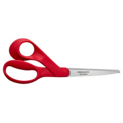 Fiskars Premier Left-Handed Bent Scissors, 8 Inches, Red 2150539