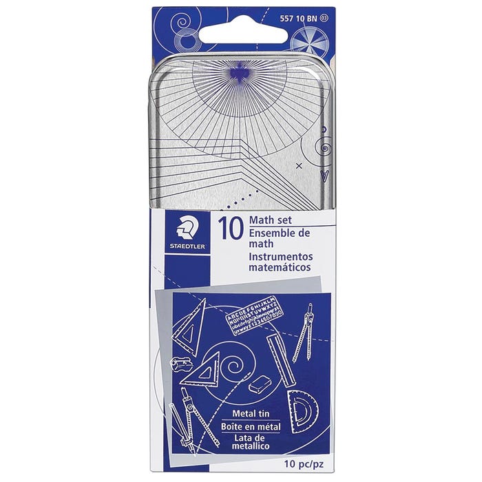 Staedtler Excellence Math Set in Metal Tin, 10 Pieces