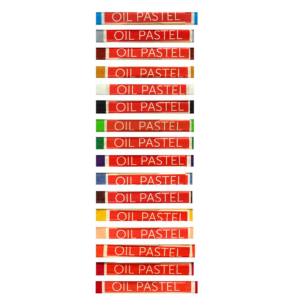 School Smart Oil Pastels, Assorted Colors, Set of 16 Item Number 1594964