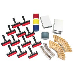 Sax Karve Majik Latex-Free Printmaking Classroom Kit, 112 Pieces